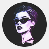 「開花ベビー開花ステッカー – アーやる気を起こさせるト ラウンドシール (正面)