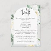 開花ホワイトフローラエンクロージャカード エンクロージャーカード (正面)