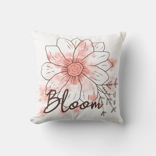 開花ボー クッション (正面)