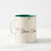 開花マグの時間やる気を起こさせるだフローラ ツートーンマグカップ (正面左)