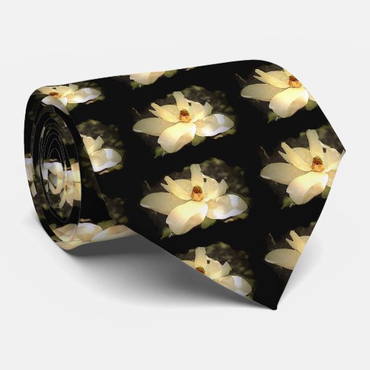 開花マグノリア ネクタイ (ロール)
