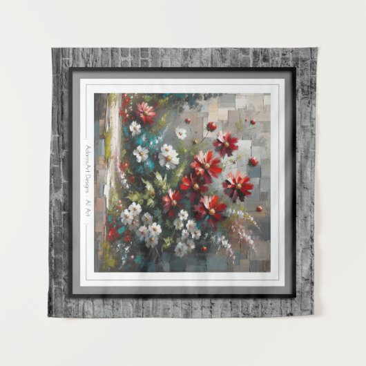 開花モザイク タペストリー (正面(横))