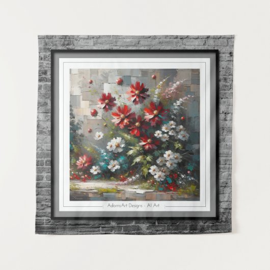 開花モザイク タペストリー (正面)