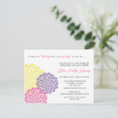 開花モダンベビー洗礼《キリスト教》洗礼式や命名式招待状 招待状 (スタンド正面)