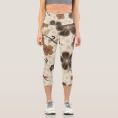 開花モダン抽象芸術カプリレギンス カプリレギンス (正面)