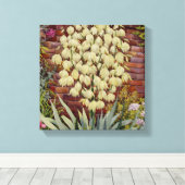 開花ユッカ キャンバスプリント (インサイチュ (ウッドフロア))