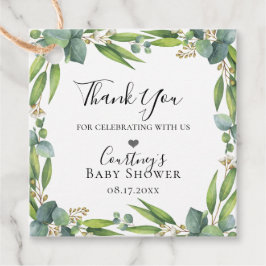 開花ユーカリ葉リース フェイバータグ