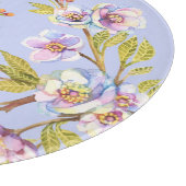 開花リンゴさくらんぼ水の色のパターン カッティングボード (角)