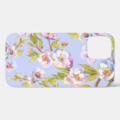 開花リンゴさくらんぼ水の色のパターン Case-Mate iPhoneケース (裏面 (横))