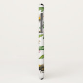 開花リンゴ果樹園とミツバチの水彩画 Case-Mate iPhoneケース (裏面/左)