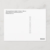 開花ルバーブ茎自然写真 ポストカード (裏面)