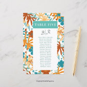 開花レトロ抽象芸術カラフルワイルドフラワーテーブルNo