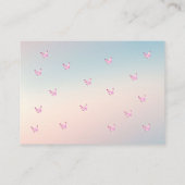 開花ロマンス – ブライダルシャワーレシピリクエスト エンクロージャーカード (裏面)