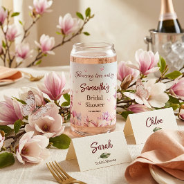 開花ロマンス – ブライダルシャワー ガラス缶