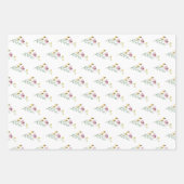 開花ワイルドフラワーガーデンベビーシャワー ラッピングペーパーシート (正面)