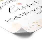 開花ワイルドフラワー素朴ブライダルシャワーゲーム ポスター (角)