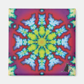 開花万華鏡のように千変万化するパターン磁石 マグネット (正面)