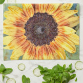 開花付きグレースキッチンタオル キッチンタオル (折り畳み)