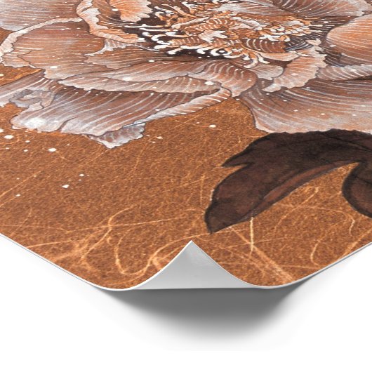 開花低木 ポスター (角)