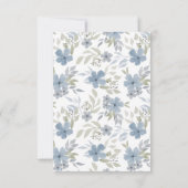 開花及びベビーカード用ベビーシャワーブックの栽培 招待状 (裏面)