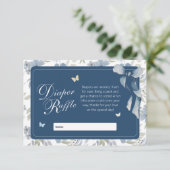 開花及び成長おむつラッフルカード 招待状 (スタンド正面)