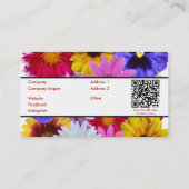 開花名刺 名刺 (裏面)