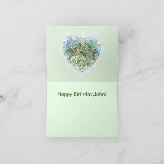 開花園 カード (内部)