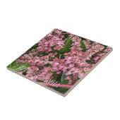 開花型日本のアンドロメダ植物フローラ タイル (側面)