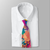 開花夏フローラカントリーガーデン ネクタイ (タイ)