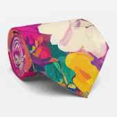 開花夏フローラカントリーガーデン ネクタイ (ロール)