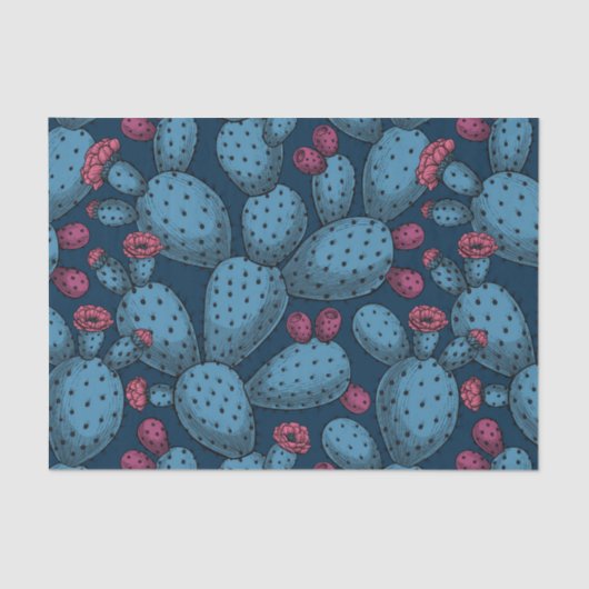 開花式オプンティアティッシュペーパー 薄葉紙 (正面)