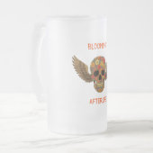 開花後生 フロストグラスビールジョッキ (正面左)