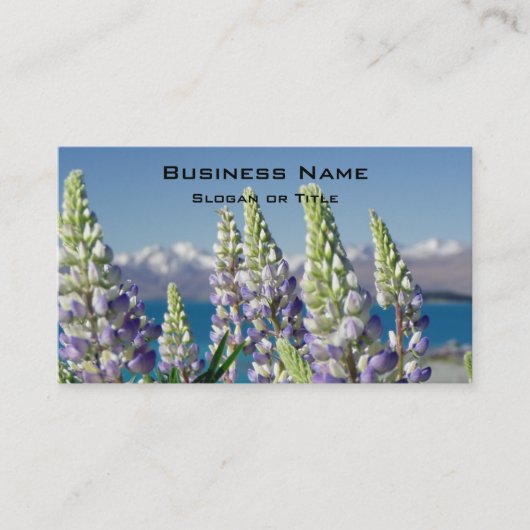 開花性ルパン自然景観 名刺 (正面)