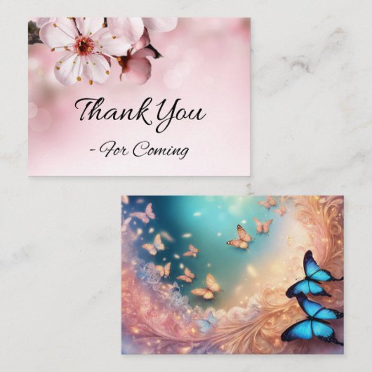 開花感謝 ノートカード (正面/裏面)