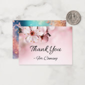 開花感謝 ノートカード (正面/裏面インサイチュ)