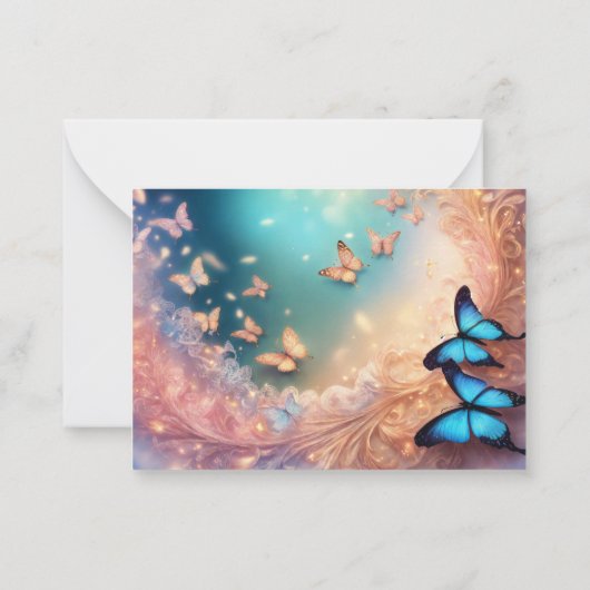 開花感謝 ノートカード (裏面)