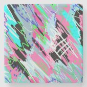 開花抽象芸術 ストーンコースター (正面)