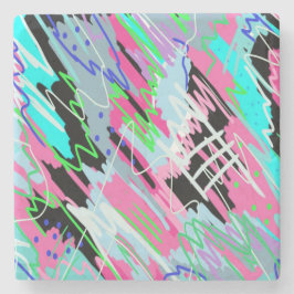 開花抽象芸術 ストーンコースター