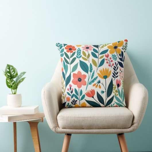開花明るく クッション (椅子)
