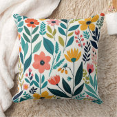 開花明るく クッション (ブランケット)