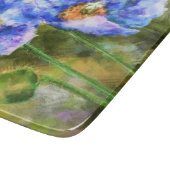 開花春の花抽象芸術絵画・アート カッティングボード (角)