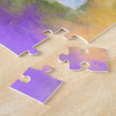 開花春の花抽象芸術絵画・アート ジグソーパズル (側面)