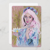 開花春妖精ガールノテカード サンキューカード (正面/裏面)