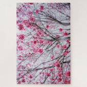 開花木の枝とさくらんぼ ジグソーパズル (縦)