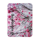 開花木の枝とさくらんぼ マグネット (縦)