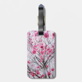 開花木の枝とさくらんぼ ラゲッジタグ (裏面縦)