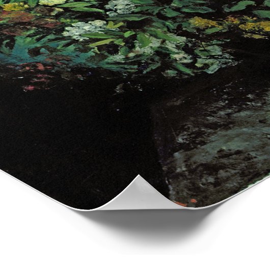 開花枝と花， 1855 ポスター (角)