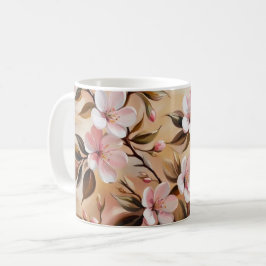 開花枝バスタオル コーヒーマグカップ
