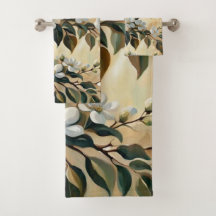 開花枝12バスタオル