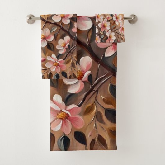 開花枝3バスタオル バスタオルセット (インサイチュ)